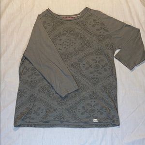 Men’s Medium 3/4 Sleeve Free Planet Bandana Shirt